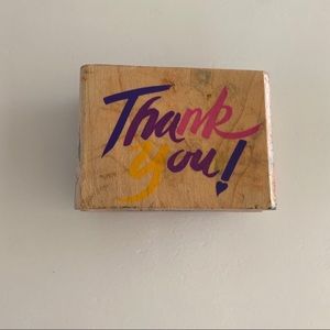 Thank you rubber stamp